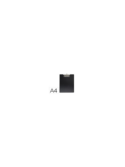Portanotas maul flexx din a4 polipropileno con pinza color negro