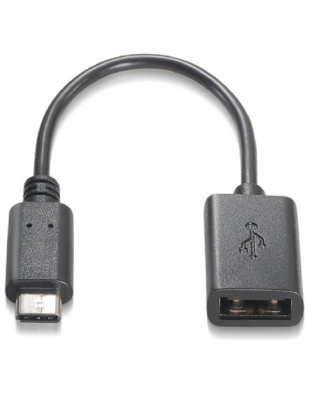 Cable usb tipo c a usb 2.0 nanocable 0.15m - macho - hembra - negro
