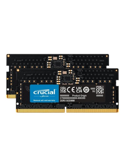 Memoria ram ddr5 96gb 2x48gb crucial - sodimm - 5600mhz - pc5 44800 - cl46 - 1.1v