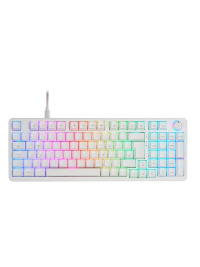 Teclado mars gaming mkprowbes blueswitch rgb blanco