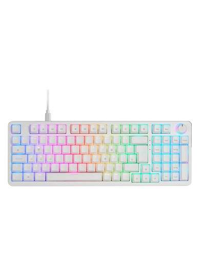 Teclado mars gaming mkprowyes silentswitch rgb blanco