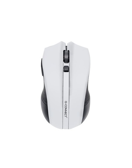 Raton q-connect optico inalambrico 1000 dpi receptor usb 2,4 ghz blanco