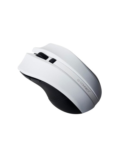 Raton q-connect optico inalambrico 1000 dpi receptor usb 2,4 ghz blanco