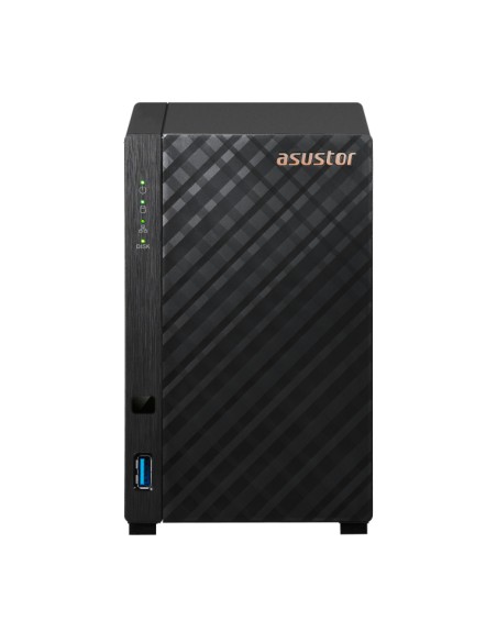 Servidor nas asustor tower 2 bay quad - core 1.7ghz 1gb 2.5gbe x1 usb3.2