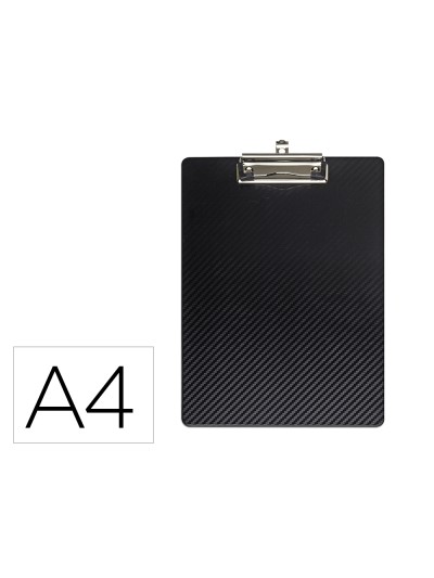Portanotas maul flexx din a4 polipropileno con pinza color negro