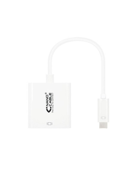 Conversor usb tipo c a hdmi nanocable 4k 15cm - macho - hembra