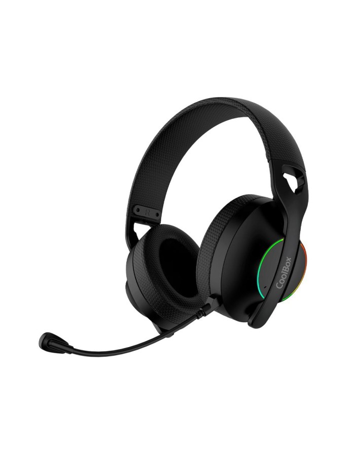 Auriculares con microfono coolbox wb01 inalambricos gaming bluetooth negro Auriculares con microfono coolbox wb01 inalambricos gaming bluetooth negro