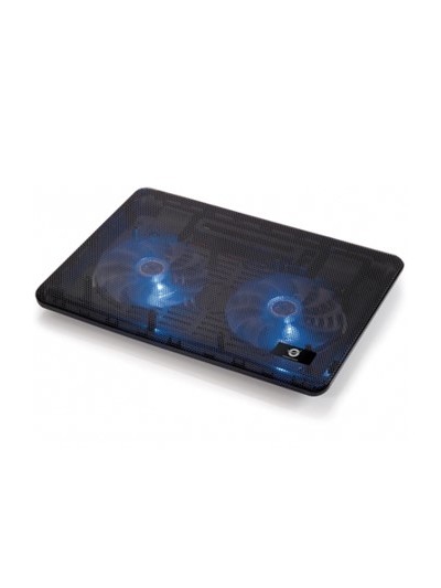 Soporte - base de refrigeracion conceptronic para portatiles hasta 15.6 pulgadas 2 ventiladores 125mm