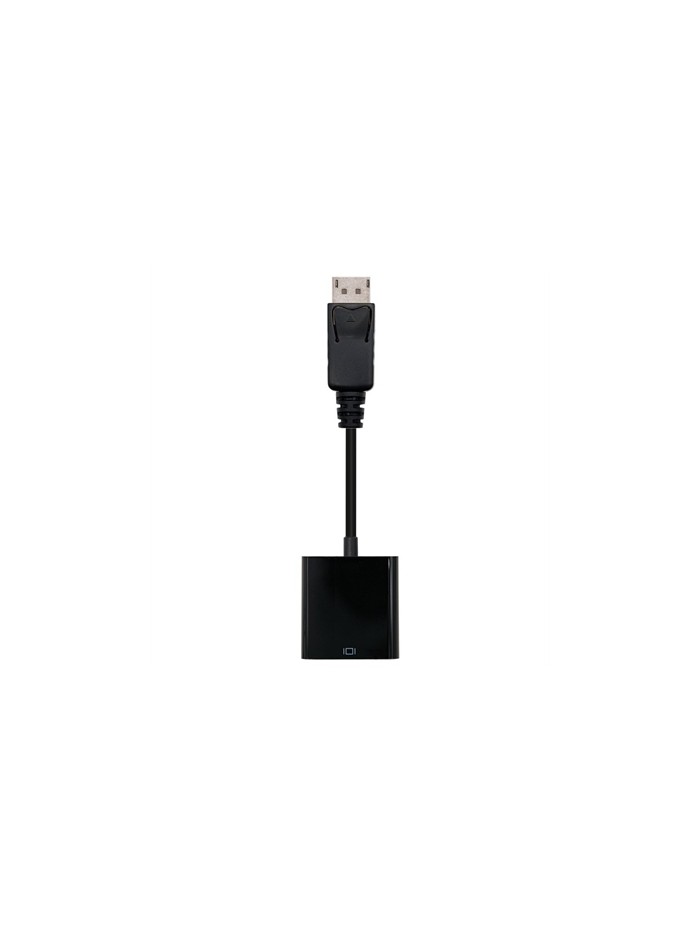 Adaptador displayport a svga nanocable macho - hembra 15cm negro Adaptador displayport a svga nanocable macho - hembra 15cm negro