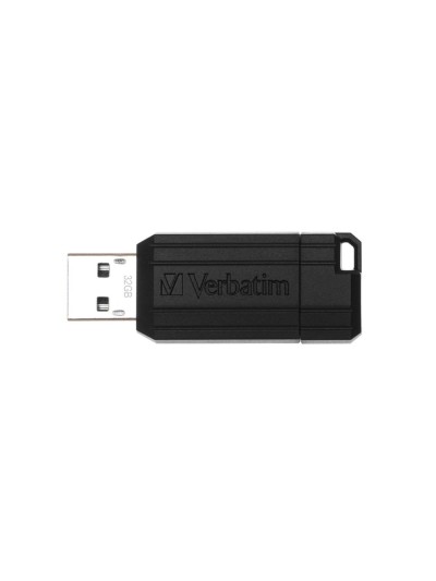 Memoria usb 2.0 verbatim pinstripe 32gb negro