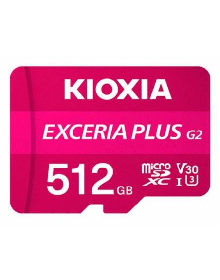 Tarjeta micro sd kioxia 512gb exceria plus g2 uhs - i c10 con adaptador