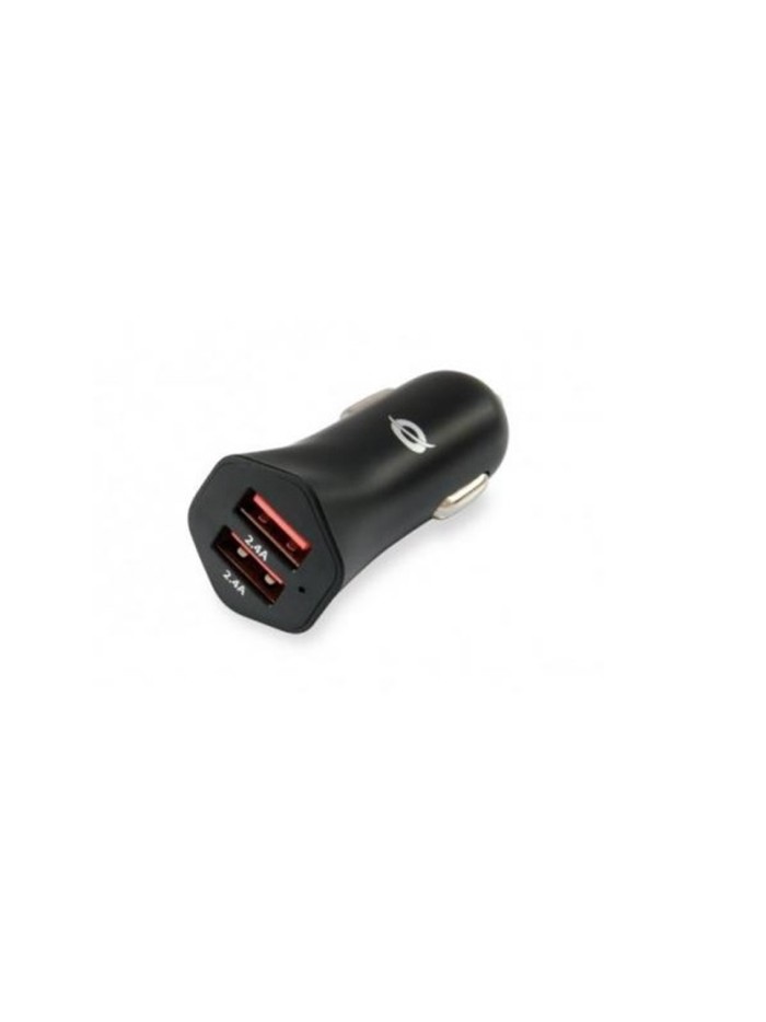 Cargador coche conceptronic carden04b 2 puertos usb tipo a 4.8a 24w Cargador coche conceptronic carden04b 2 puertos usb tipo a 4.8a 24w