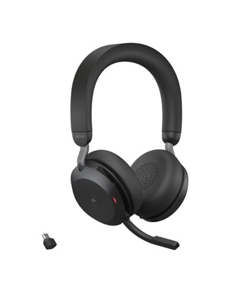 Auriculares jabra evolve2 75 ms stereo inalambrico negro