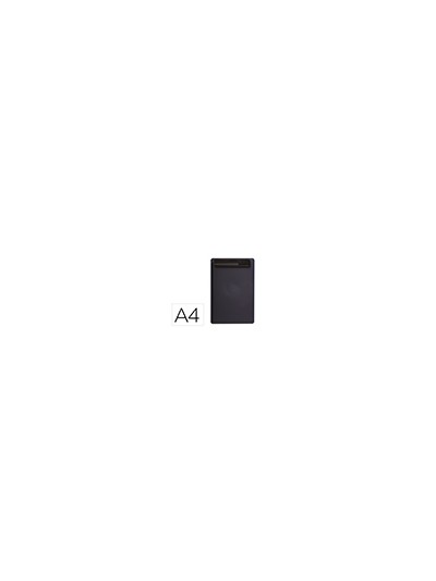 Portanotas maul go din a4 plastico reciclado con pinza color negro