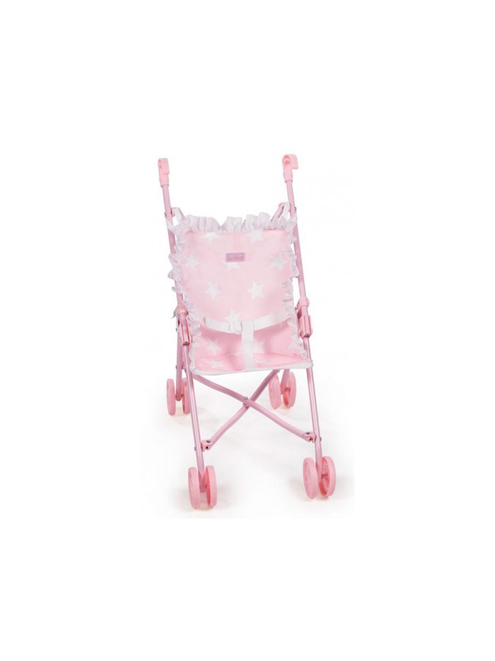 Silla pequeña de paseo para muñecas carlota color rosa 550x270x410 mm Silla pequeña de paseo para muñecas carlota color rosa 550x270x410 mm