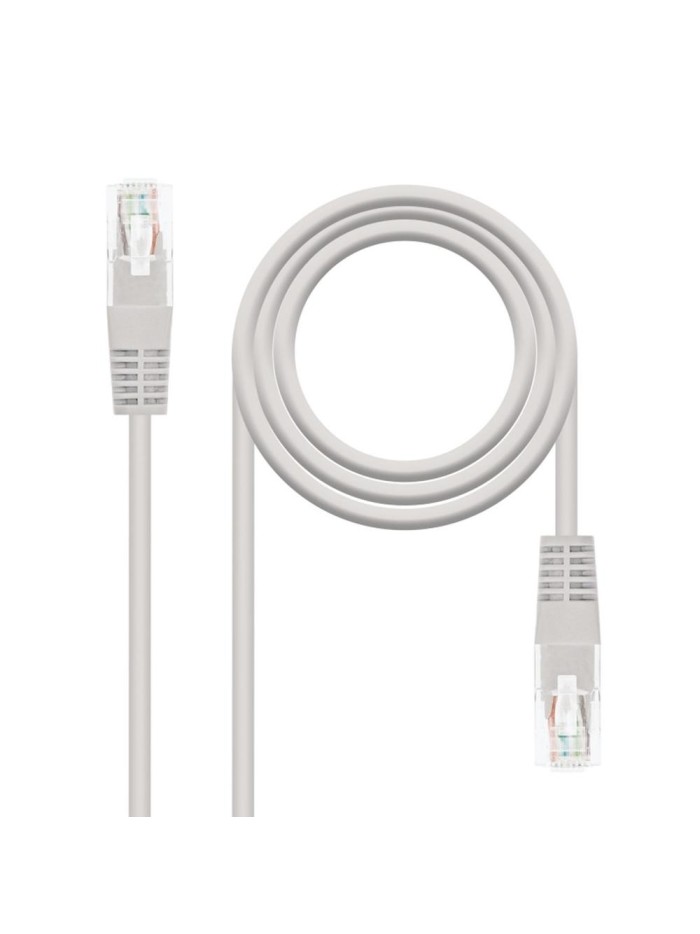 Latiguillo cable red utp cat.5 rj45 nanocable 0.5m gris Latiguillo cable red utp cat.5 rj45 nanocable 0.5m gris