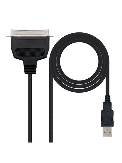 Conversor nanocable usb a paralelo impresora - tipo a - m - cn36(ieee1284) - m - negro - 1.5m