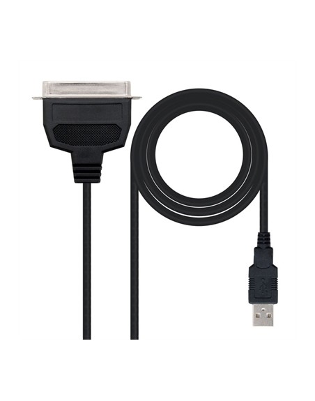 Conversor nanocable usb a paralelo impresora - tipo a - m - cn36(ieee1284) - m - negro - 1.5m