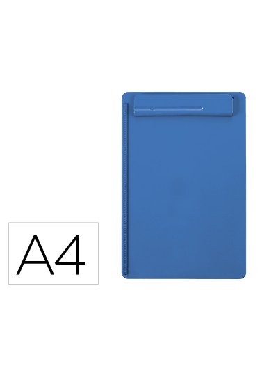 Portanotas maul go din a4 plastico reciclado con pinza color azul