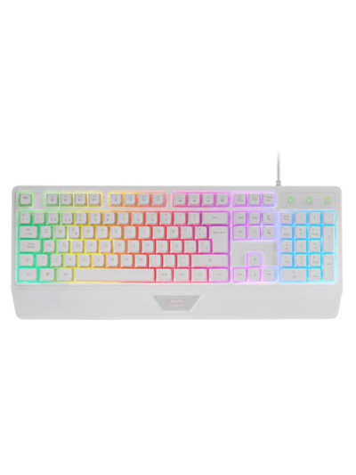 Teclado mars gaming mk124 blanco