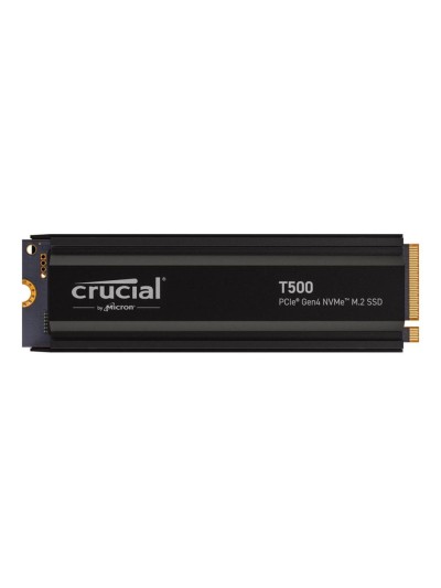 Disco duro interno solido ssd crucial t500 4tb pcie nvme 4.0 x4 con hs