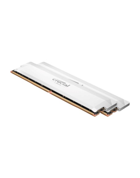 Memoria ram ddr5 32gb 2x16gb crucial pro white - udimm - 6000 mhz - pce 48000 - 1.35v