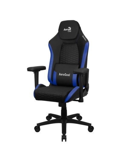 Silla gaming aerocool crown negra - azul