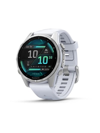 Smartwatch garmin fenix 8 amoled 43mm acero blanco