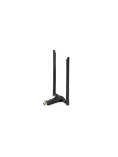 Adaptador wifi usb 3.0 dualband level one ac1200 300mb en 24ghz y 867mb en 5ghz usb 3.0 2 antenas desmontables