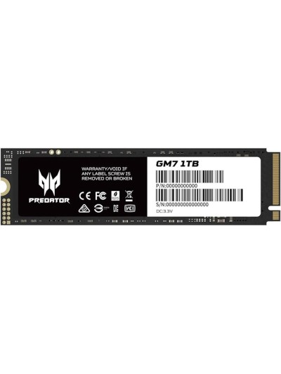 Disco duro interno ssd acer predator gm7 1tb m.2 pcie