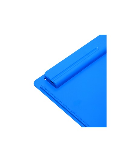 Portanotas maul go din a4 plastico reciclado con pinza color azul