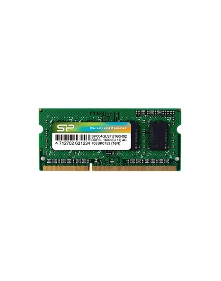 Memoria ram ddr3l 4gb silicon power sodimm 1600 mhz.