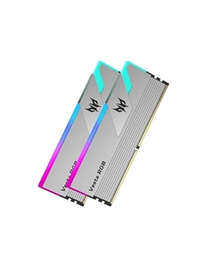 Memoria ram ddr4 32gb 2x16gb acer predator vesta - 3200mhz cl16 silver rgb