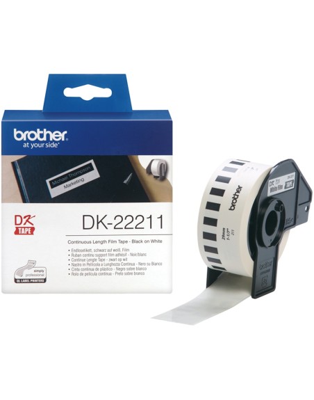 Etiquetas cinta continua brother blanca dk22211 29mm