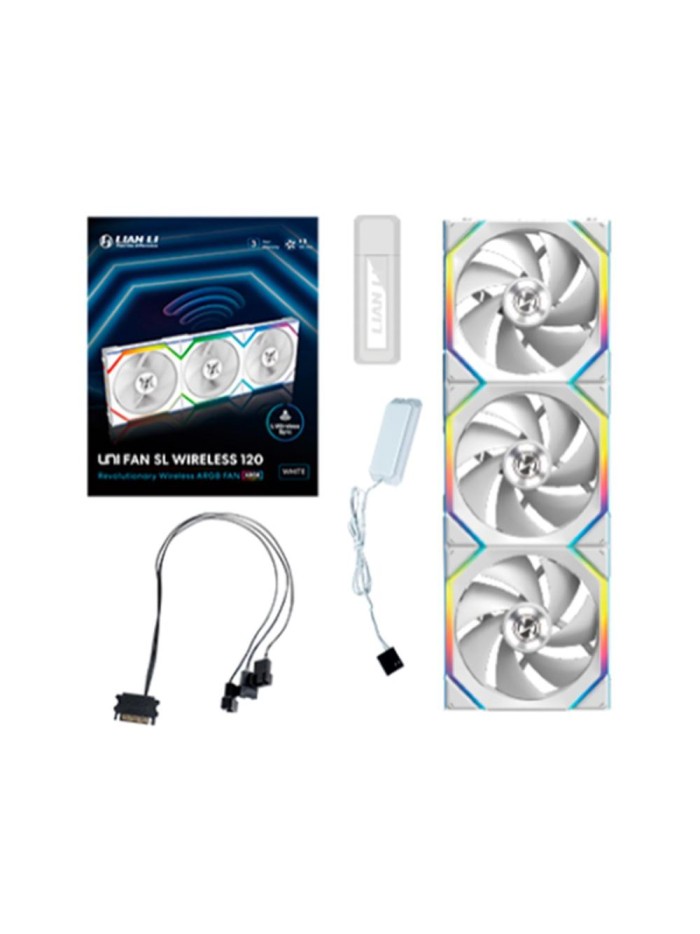 Ventilador caja lian li unifan sl wireless argb 3 x 120mm white Ventilador caja lian li unifan sl wireless argb 3 x 120mm white
