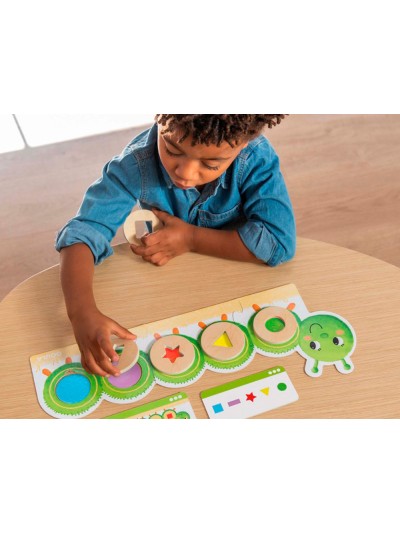 Juego goula didactico la oruga oli formas y colores