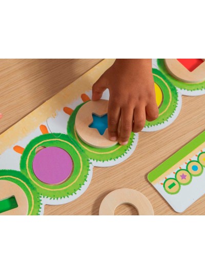 Juego goula didactico la oruga oli formas y colores