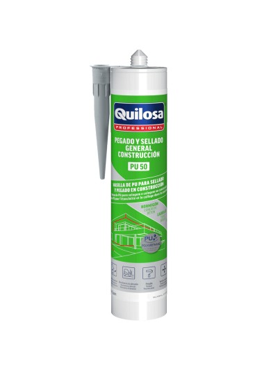 Masilla Poliuretano Gris Cartucho 300 ml.