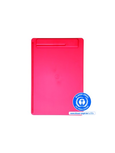 Portanotas maul go din a4 plastico reciclado con pinza color rojo