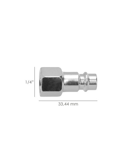 Racor Rapido Hembra 1/4" (Granel)