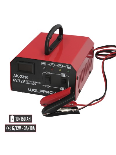 Cargabaterias 6/12V 10-150 Ah Automatico