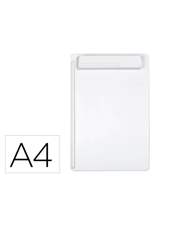Portanotas maul go din a4 plastico reciclado con pinza color blanco Portanotas maul go din a4 plastico reciclado con pinza color blanco