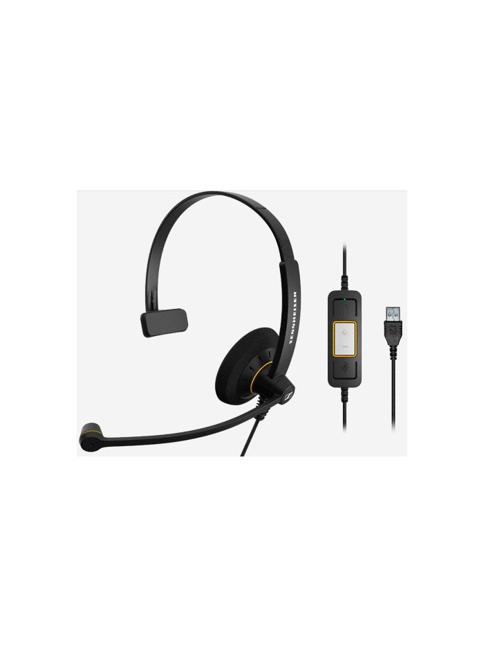 Auriculares micro epos sennheiser sc 30 usb ml cableado - monoaural - cancelación de ruido - voz hd Auriculares micro epos sennheiser sc 30 usb ml cableado - monoaural - cancelación de ruido - voz hd