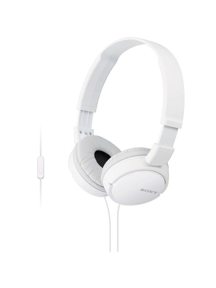 Auriculares sony mdrzx110apw - blanco - pleglable - microfono Auriculares sony mdrzx110apw - blanco - pleglable - microfono