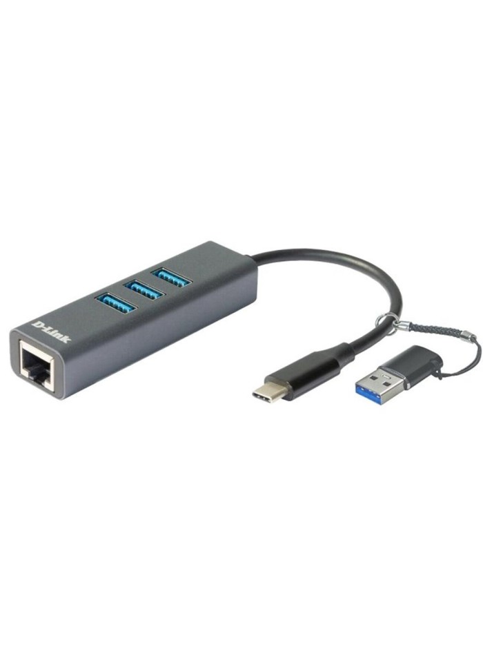 Hub d - link usb tipo c + adaptador usb 3.0 4 en 1 Hub d - link usb tipo c + adaptador usb 3.0 4 en 1
