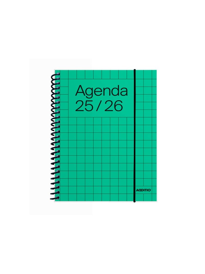 Agenda espiral additio universal mini semana vista 144 paginas tapa pvc transparente 125x170 mm Agenda espiral additio universal mini semana vista 144 paginas tapa pvc transparente 125x170 mm
