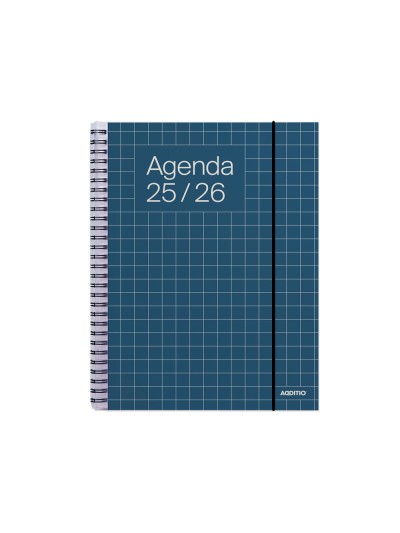 Agenda espiral additio universal semana vista 176 paginas tapa pvc transparente 165x215 mm