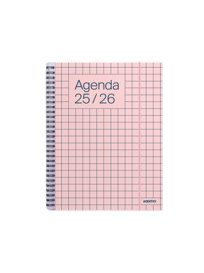 Agenda espiral additio universal semana vista 176 paginas tapa pvc transparente 165x215 mm
