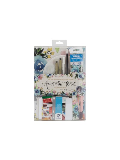 Set acuarela vang gogh floral