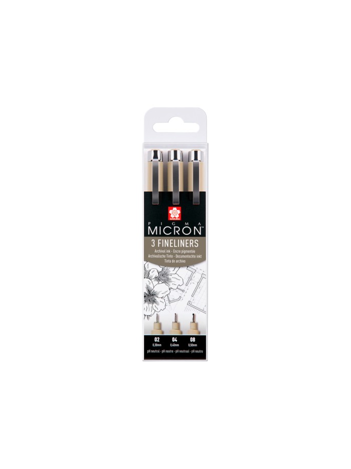 Rotulador sakura pigma micron negro estuche de 3 unidades Rotulador sakura pigma micron negro estuche de 3 unidades